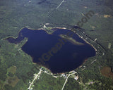 Aerial image of [4289] Gun Lake in Mason, MI with Canvas Wrap frame