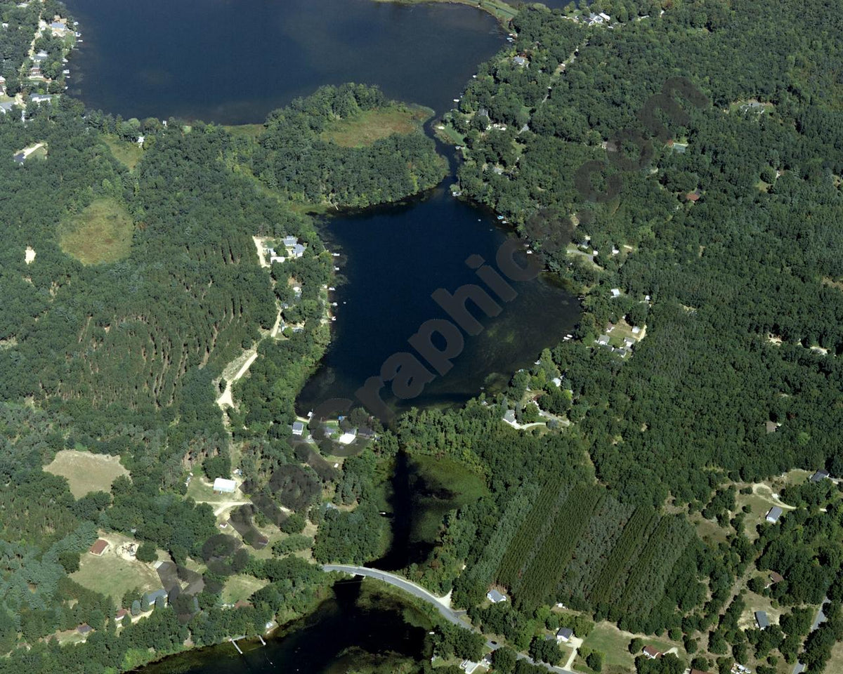 Aerial image of [4312] Banks Lake in Kent, MI with No frame