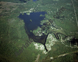 Aerial image of [4324] Doc and Tom Lake in Clare, MI with No frame