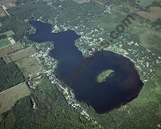 Aerial image of [4332] Townline Lake in Montcalm, MI with No frame