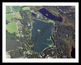 Aerial image of [4341] Maston Lake in Kent, MI with Black Metal frame