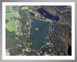 Aerial image of [4341] Maston Lake in Kent, MI with Silver Metal frame