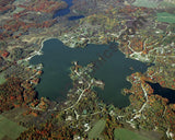 Aerial image of [4360] Miramichi Lake in Osceola, MI with Canvas Wrap frame