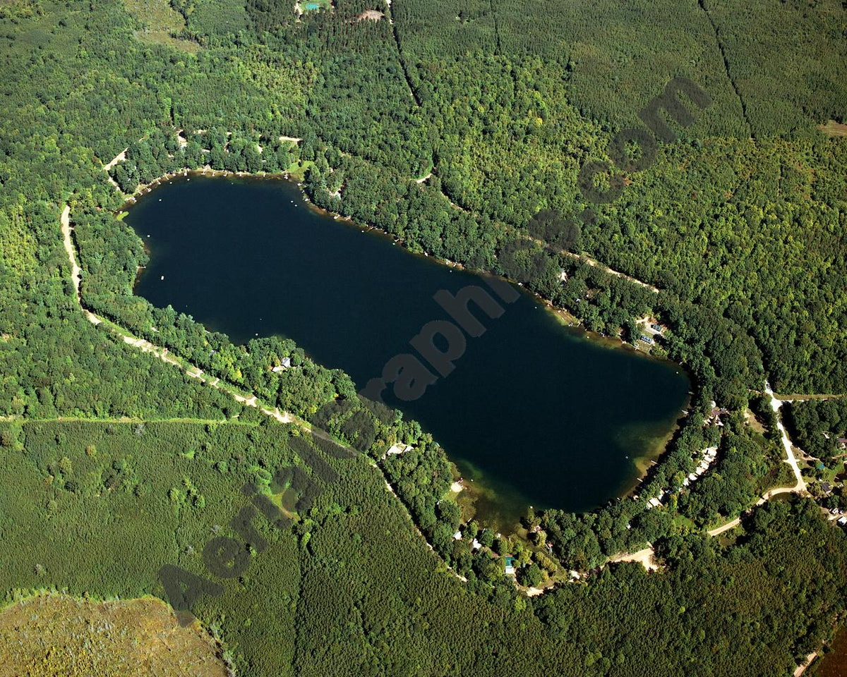 Aerial image of [4497] Blue Lake in Mason, MI with No frame