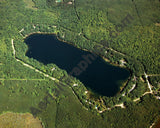 Aerial image of [4497] Blue Lake in Mason, MI with Canvas Wrap frame