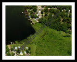 Aerial image of [44] Beadle Lake in Calhoun, MI with Black Metal frame