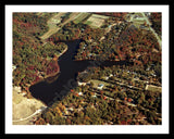 Aerial image of [4537] Goshorn Lake in Allegan, MI with Black Metal frame