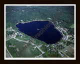 Aerial image of [4557] Sand Lake in Newaygo, MI with Black Wood frame