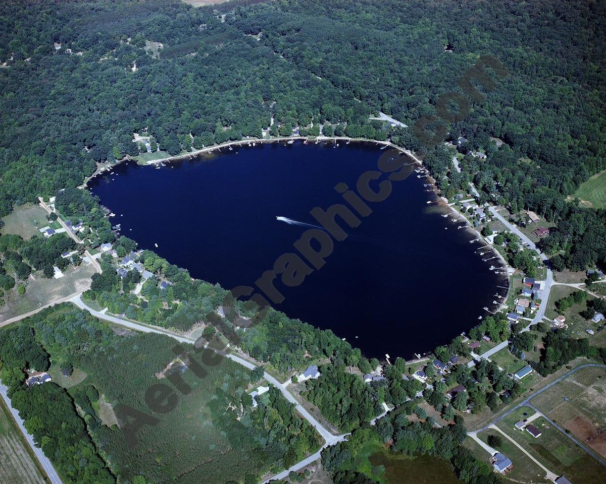 Aerial image of [4557] Sand Lake in Newaygo, MI with No frame