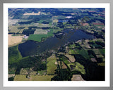 Aerial image of [4665] Morrison Lake in Ionia, MI with Silver Metal frame