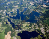 Aerial image of [4678] Lobdell Lake in Genesee, MI with No frame