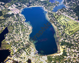 Aerial image of [4702] Elizabeth Lake in Oakland, MI with No frame