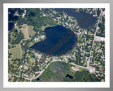 Aerial image of [4709] Round Lake in Oakland, MI with Silver Metal frame