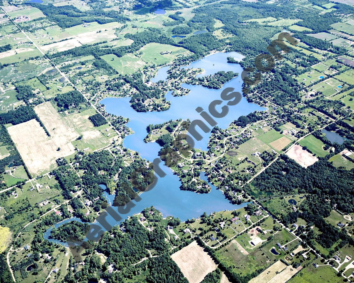 Aerial image of [4722] Lapeer Lake in Lapeer, MI with No frame