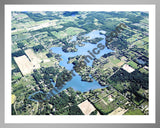 Aerial image of [4722] Lapeer Lake in Lapeer, MI with Silver Metal frame