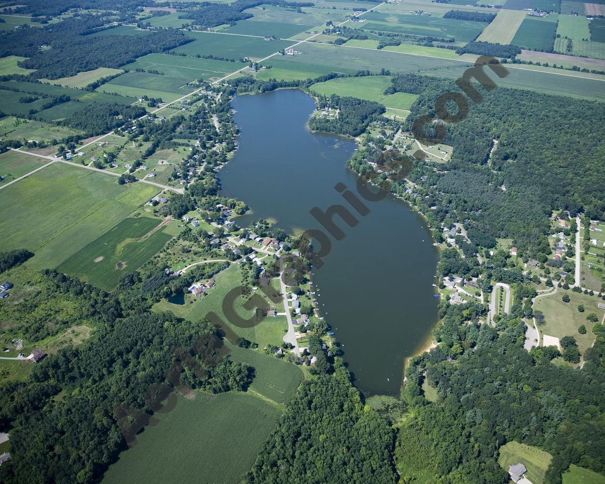 Aerial image of [4743] Crockery Lake in Ottawa, MI with No frame