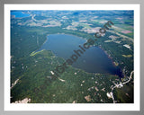 Aerial image of [4745] Bass Lake in Mason, MI with Silver Metal frame