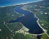 Aerial image of [4747] Pentwater Lake (Looking West) in Oceana, MI with No frame