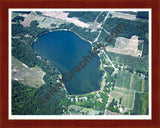 Aerial image of [4748] Crystal Lake in Oceana, MI with Cherry Wood frame