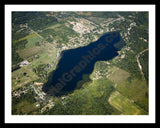 Aerial image of [476] Little Turkey Lake with Black Metal frame