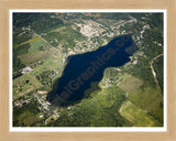 Aerial image of [476] Little Turkey Lake with Natural Wood frame