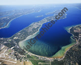 Aerial image of [4774] Grand Traverse Bay with Canvas Wrap frame