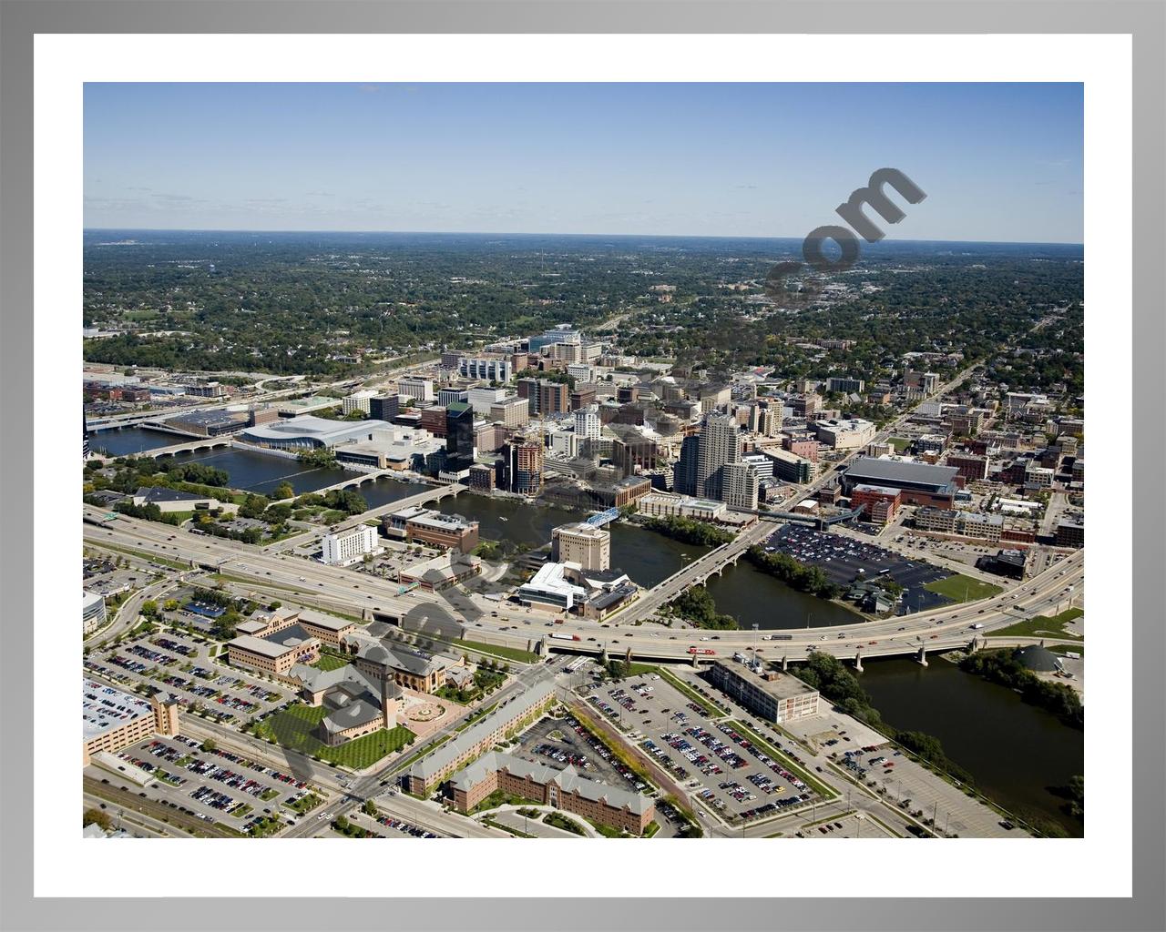 Aerial image of [4888] Grand Rapids with Silver Metal frame