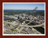 Aerial image of [4888] Grand Rapids with Cherry Wood frame