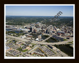 Aerial image of [4888] Grand Rapids with Black Wood frame