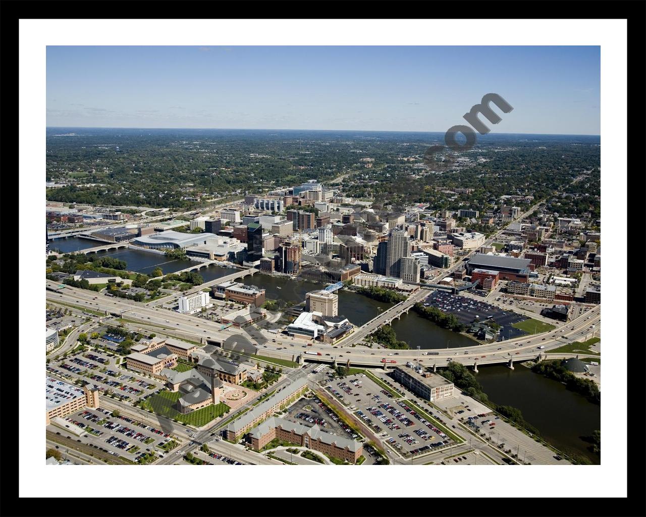 Aerial image of [4888] Grand Rapids with Black Metal frame