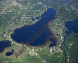 Aerial image of [4976] Portage Lake in Livingston, MI with Canvas Wrap frame