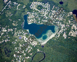 Aerial image of [4988] Cordley Lake in Livingston, MI with No frame