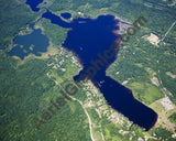 Aerial image of [4991] Halfmoon Lake And Blind Lake in Livingston, MI with Canvas Wrap frame