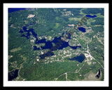 Aerial image of [4992] Hi-Land Lake in Livingston, MI with Black Metal frame