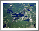 Aerial image of [4992] Hi-Land Lake in Livingston, MI with Silver Metal frame