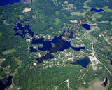 Aerial image of [4992] Hi-Land Lake in Livingston, MI with Canvas Wrap frame