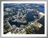 Aerial image of [4998] Lake Bella Vista in Kent, MI with Silver Metal frame