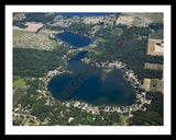 Aerial image of [5002] Brower Lake in Kent, MI with Black Metal frame