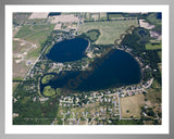 Aerial image of [5003] Myers Lake in Kent, MI with Silver Metal frame