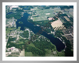 Aerial image of [5006] Big Pine Island Lake in Kent, MI with Silver Metal frame