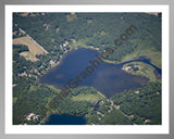 Aerial image of [5017] Thomas Lake in Kent, MI with Silver Metal frame