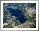 Aerial image of [5018] Lincoln Lake in Kent, MI with Silver Metal frame