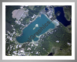 Aerial image of [5020] Maston Lake in Kent, MI with Silver Metal frame