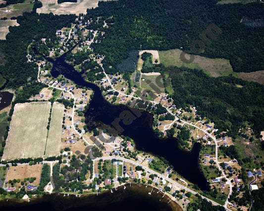 Aerial image of [5026] Stanton Lake in Montcalm, MI with No frame