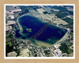 Aerial image of [5030] Crystal Lake in Montcalm, MI with Natural Wood frame