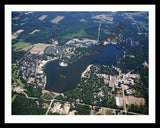 Aerial image of [5034] Monterey Lake in Allegan, MI with Black Metal frame