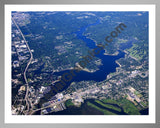 Aerial image of [5061] Spring Lake in Ottawa, MI with Silver Metal frame