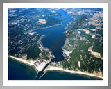 Aerial image of [5062] Lake Macatawa in Ottawa, MI with Silver Metal frame