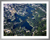 Aerial image of [5067] Dean Lake in Kent, MI with Silver Metal frame