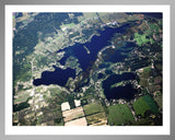 Aerial image of [5100] Pine Lake in Barry, MI with Silver Metal frame